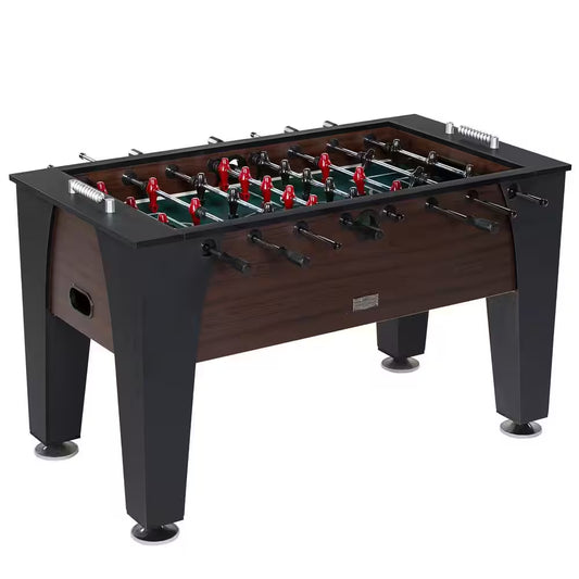 58-inch Richmond foosball table with robot-style players, steel rods and bead scorers