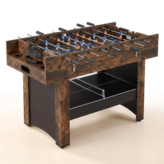 3-In-1 Combo Game Table Set, 54 In. Air Hockey Table, Multi Combination Table with Air Hockey, Ping Pong, Foosball — Studio Shot