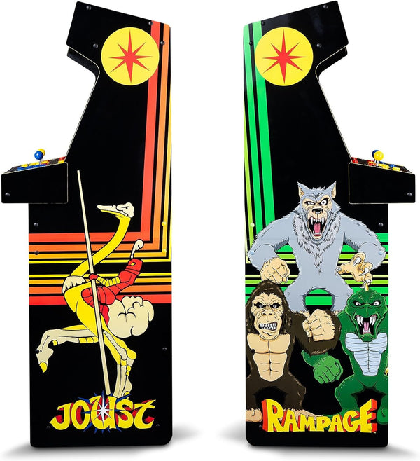 ARCADE1UP Rampage/Joust Deluxe Arcade Machine, Includes 14 Classic Midway Games with Wifi Leaderboards, Light-Up Marquee & Redesigned Cabinet