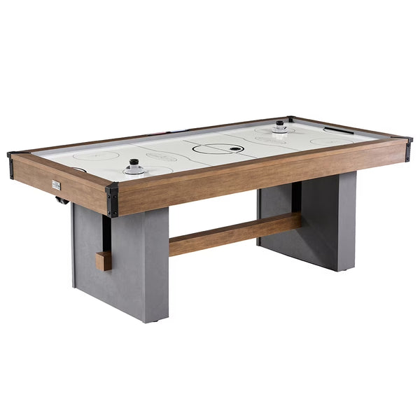 Barrington 7-foot urban air hockey table with electronic scoring and faux concrete legs