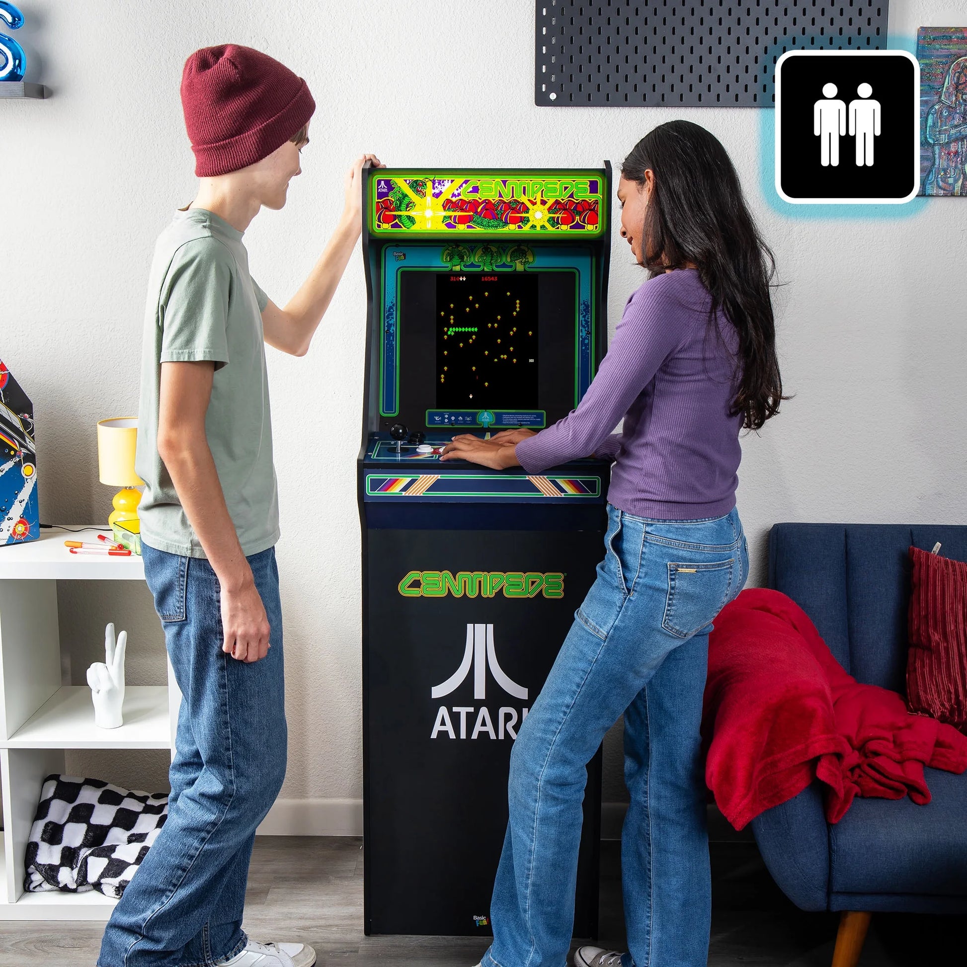 Arcade Classics Atari Centipede full-size arcade machine with 17-inch screen and trackball