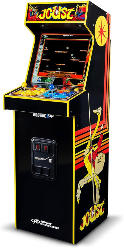 Arcade1Up Rampage and Joust Deluxe arcade machine with light-up marquee