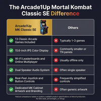 Arcade1Up Mortal Kombat Classic SE Arcade Machine — Comparison