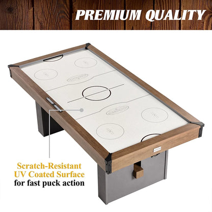 Barrington 7-foot urban air hockey table with electronic scoring and faux concrete legs