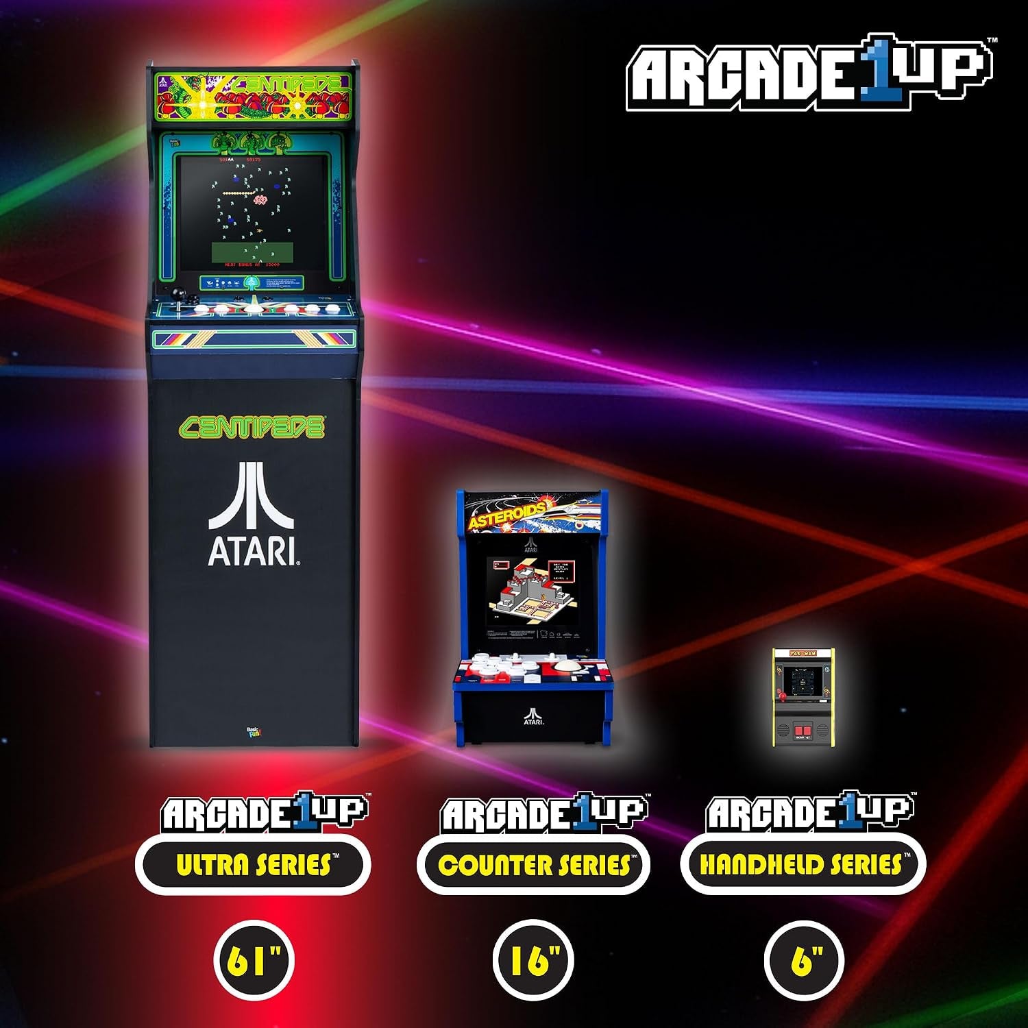 Atari Centipede Ultra Series arcade machine with 17-inch screen and classic trackball controls