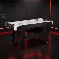 five-foot air hockey table with LED electronic scorer, pushers and pucks
