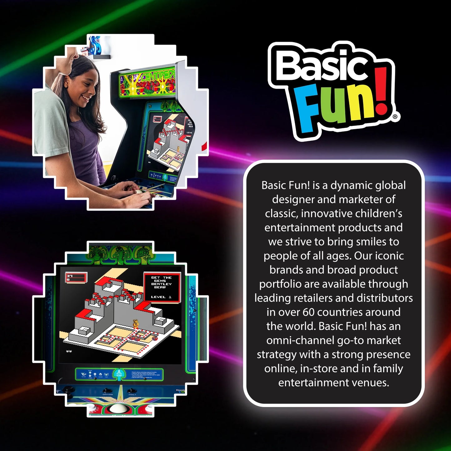 Arcade Classics Atari Centipede full-size arcade machine with 17-inch screen and trackball